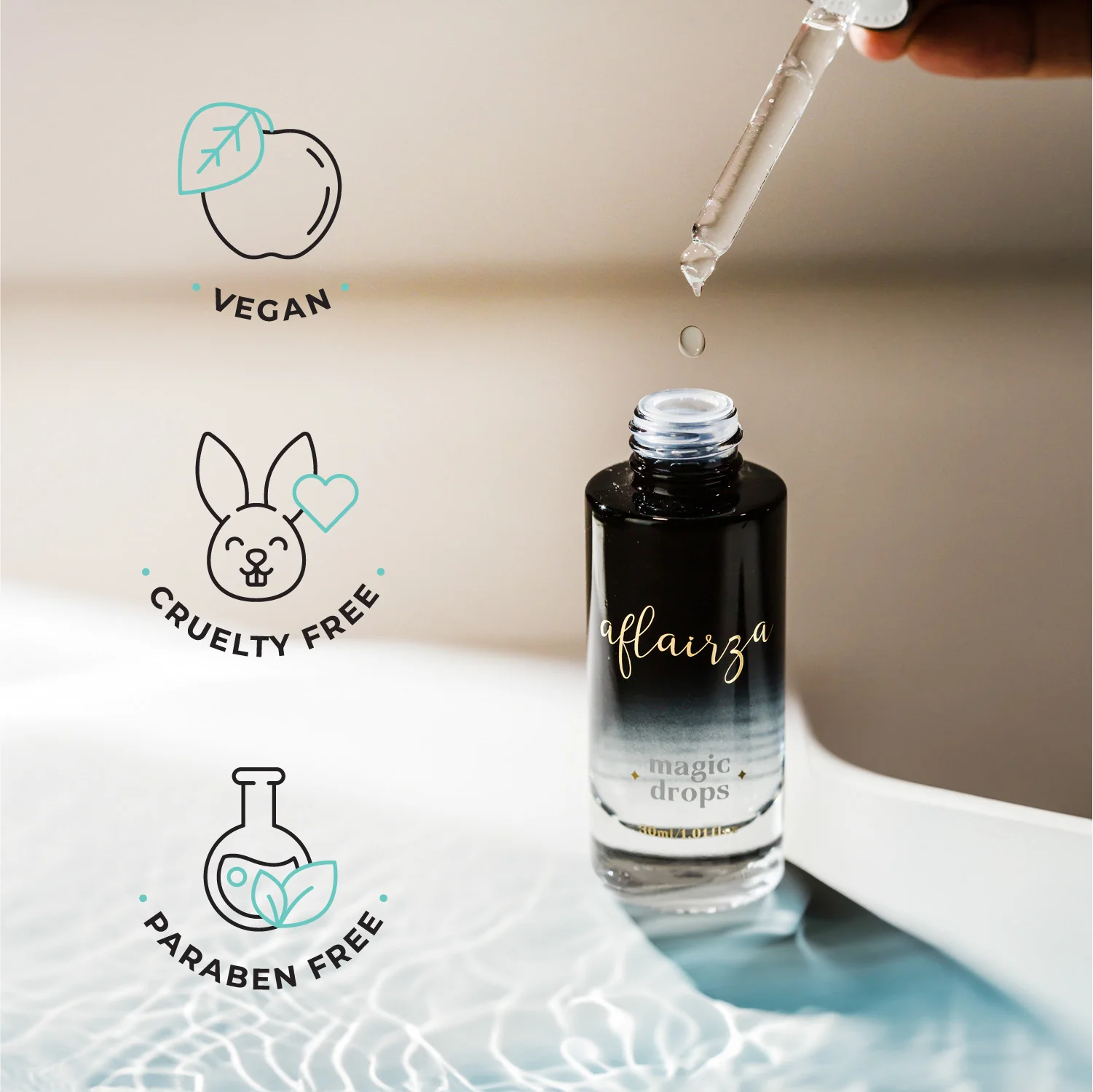 Magic Drops | Waterproof & Sweat-Resistant Makeup Serum | Feather-Light, Long-Lasting Formula with Hydro-Shield Technology | Locks Makeup, Nourishes Skin | For All Skin Types*